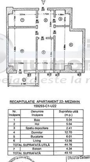 Apartament cu 2 camere decomandat în Bucium