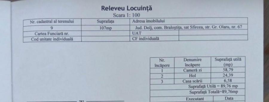 Casă individuală cu 4 camere cu Teren 300 Mp în Sfircea