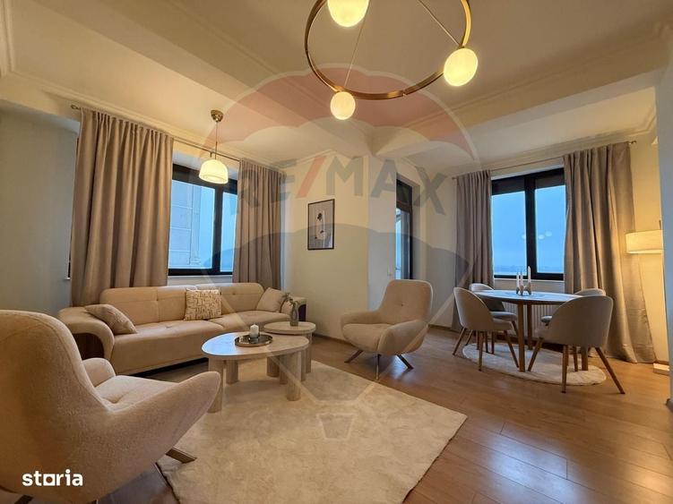 Apartament cu 3 camere, mobilat în Central