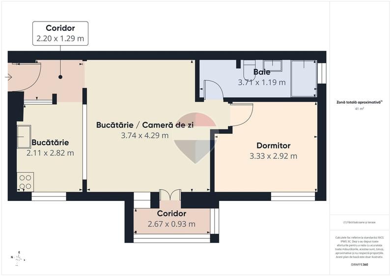 Apartament 2 camere de inchiriat | Pia?a Amzei Bloc 1980 - 15