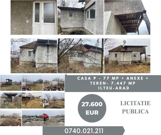 Casă cu 3 camere cu Teren 7447 Mp în Petriș