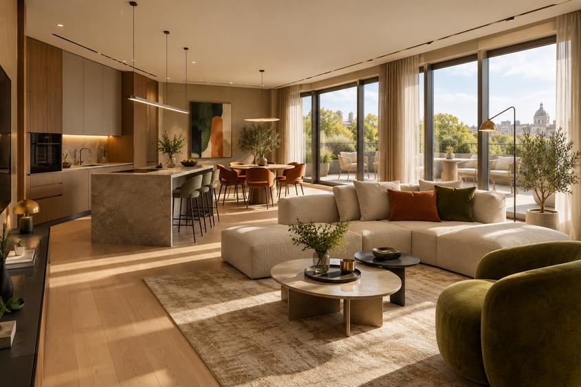 Apartament cu 3 camere decomandat în P-ța Victoriei