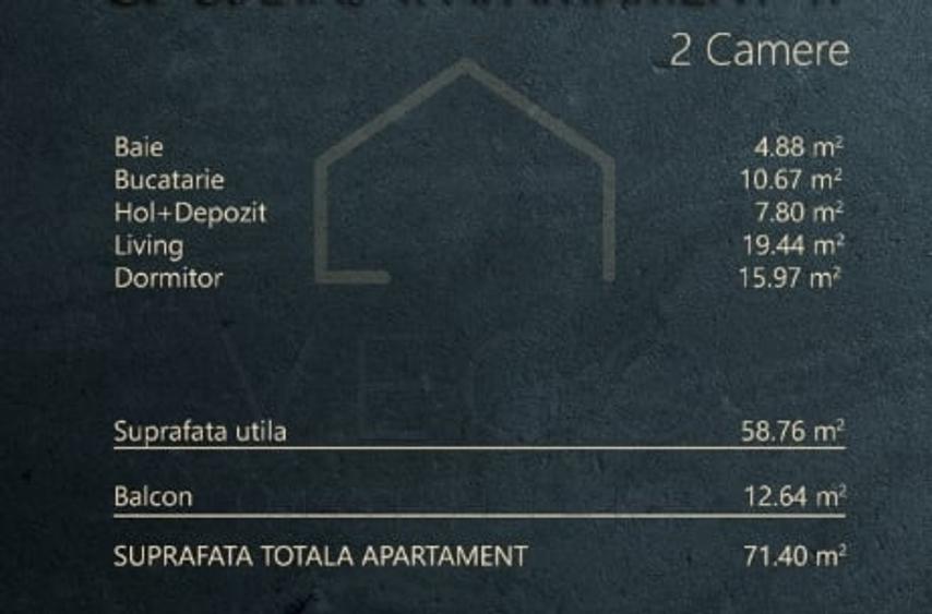 Apartament cu 2 camere semidecomandat în Mărăști