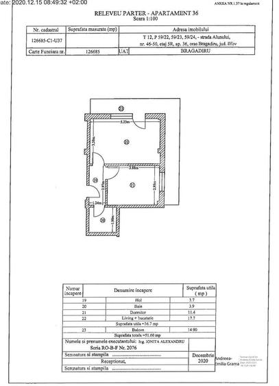 Apartament cu 2 camere decomandat în Central