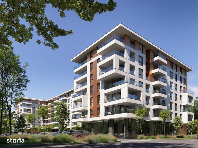 Apartament cu 3 camere, decomandat, terasa 14,4 mp,ansamblu cu piscina - 2