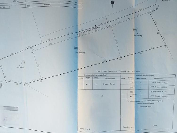 Teren Construcții intravilan de 1400 mp, în Est