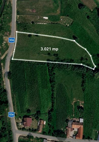 Teren agricol extravilan de 3021 mp, în Șinca Nouă