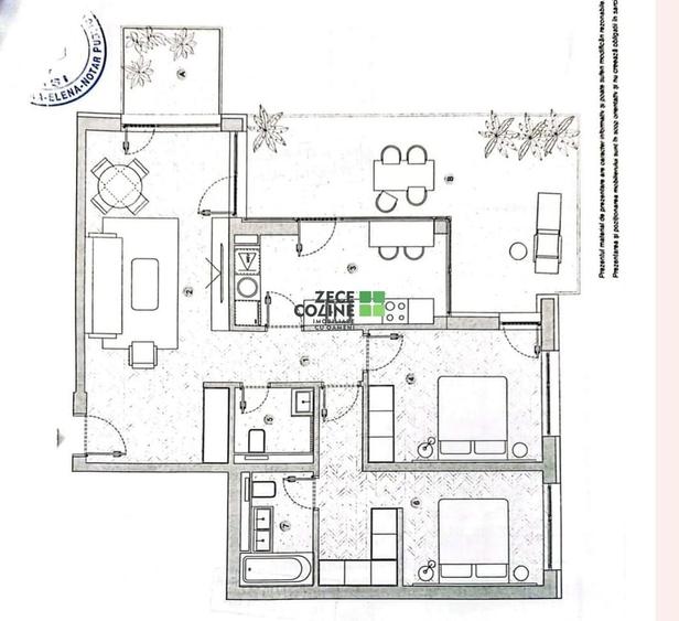 Silk District, Penthouse, 3 camere, bucatarie inchisa, 2 terase - 4
