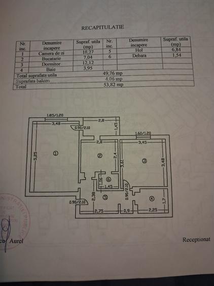Apartament cu 2 camere decomandat în Tomești