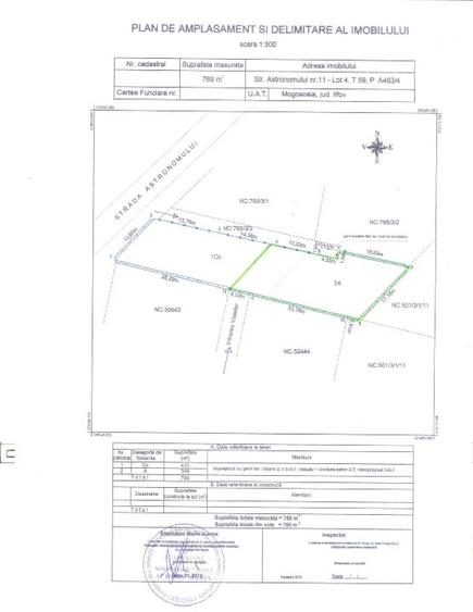 Teren Construcții intravilan de 460 mp, în Mogoșoaia