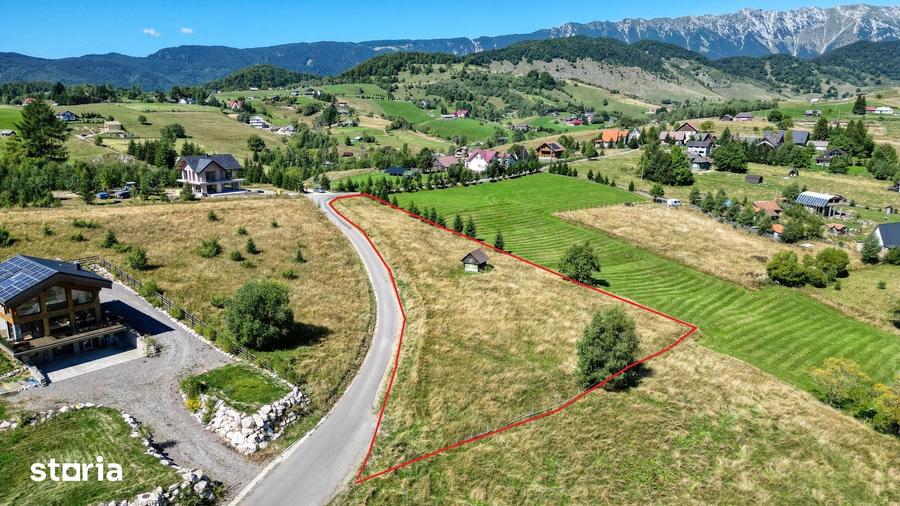 Teren de 3400 mp, în Fundata