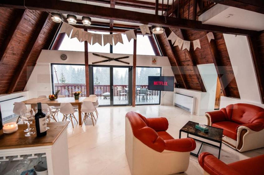 Cabana A-Frame, 195 mp utili, 600 mp teren, Sauna & Ciubar - 2