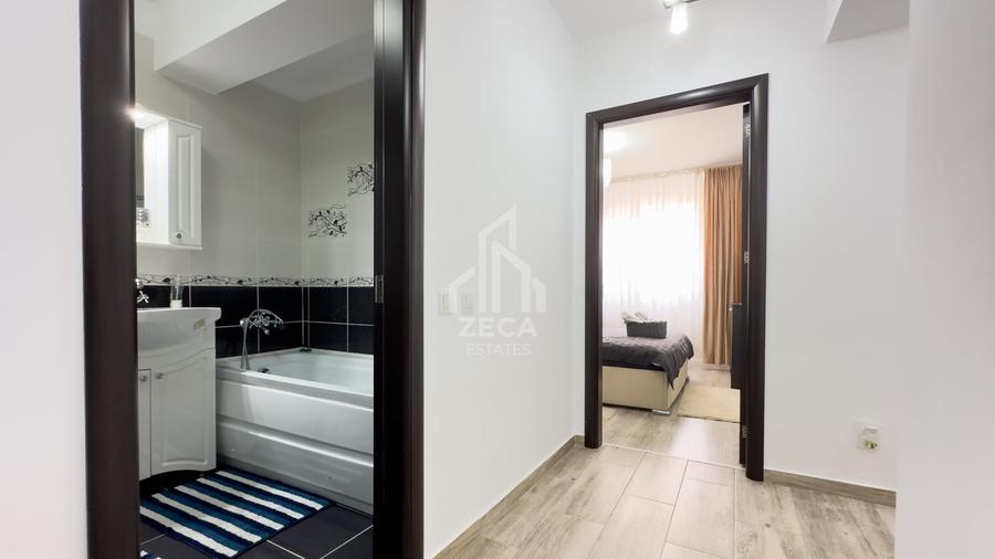 Apartament cu 2 camere semidecomandat, mobilat în Popești-Leordeni