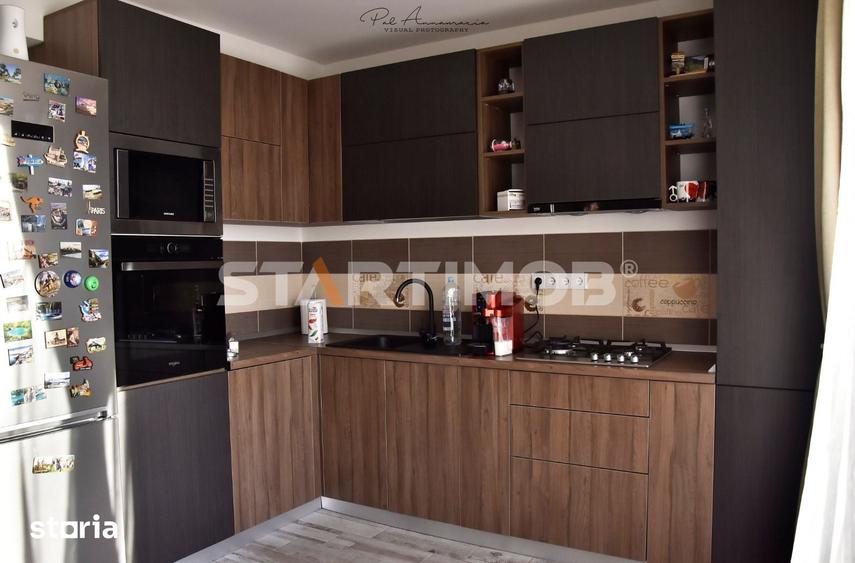 Apartament cu 2 camere semidecomandat, mobilat în Sânpetru