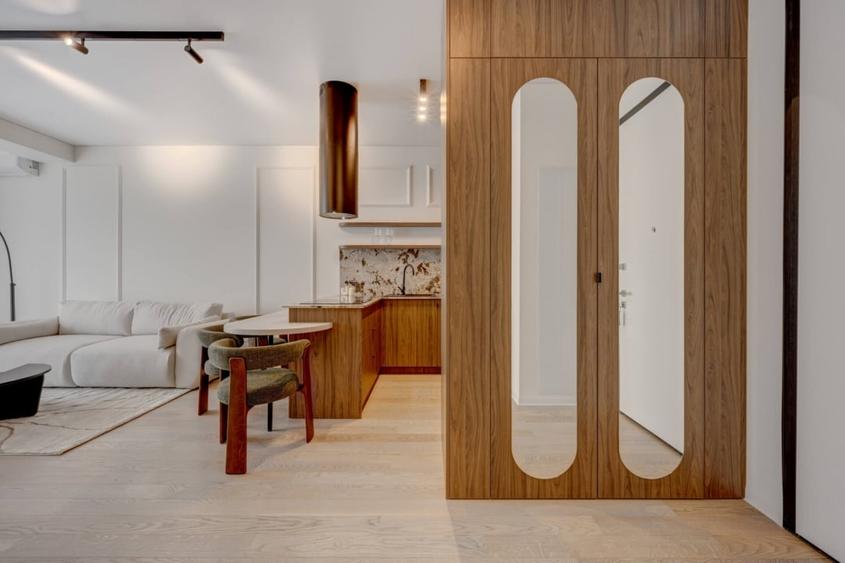 Apartament cu 2 camere semidecomandat, mobilat în Barbu Văcărescu