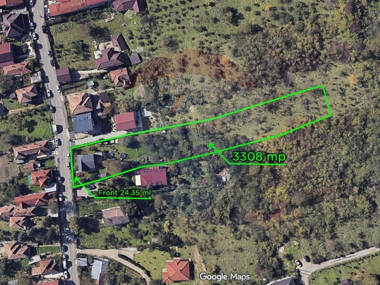 Teren Construcții intravilan de 3308 mp, în Dâmbul Rotund
