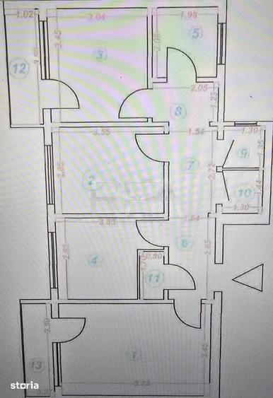 Apartament cu 3 camere decomandat în Militari