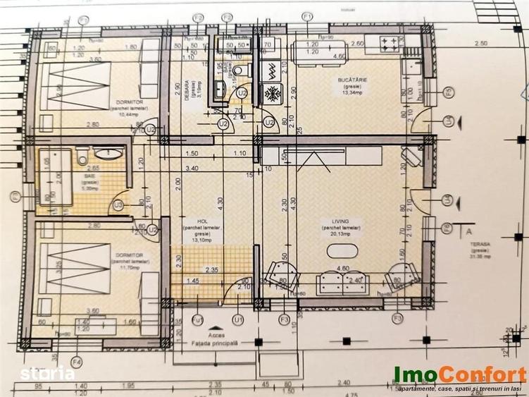 Casă cu 3 camere cu Teren 450 Mp în Miroslava