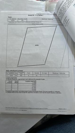 Teren Construcții intravilan de 262 mp, în Cârcea