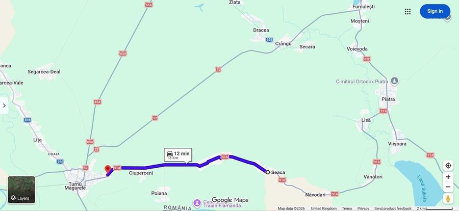 Casă cu 3 camere în Seaca
