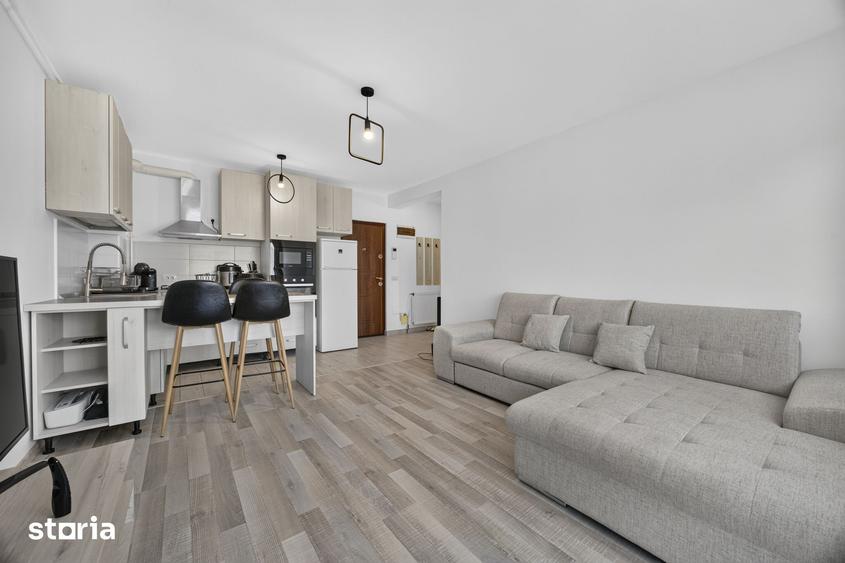 Apartament cu 2 camere, mobilat în Tractorul