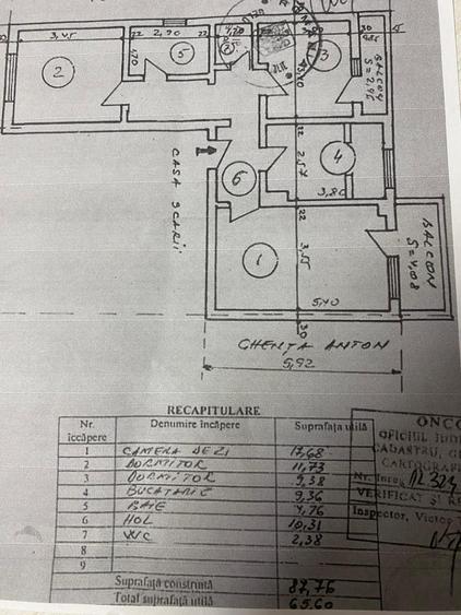 Apartament cu 3 camere decomandat în Mioriței