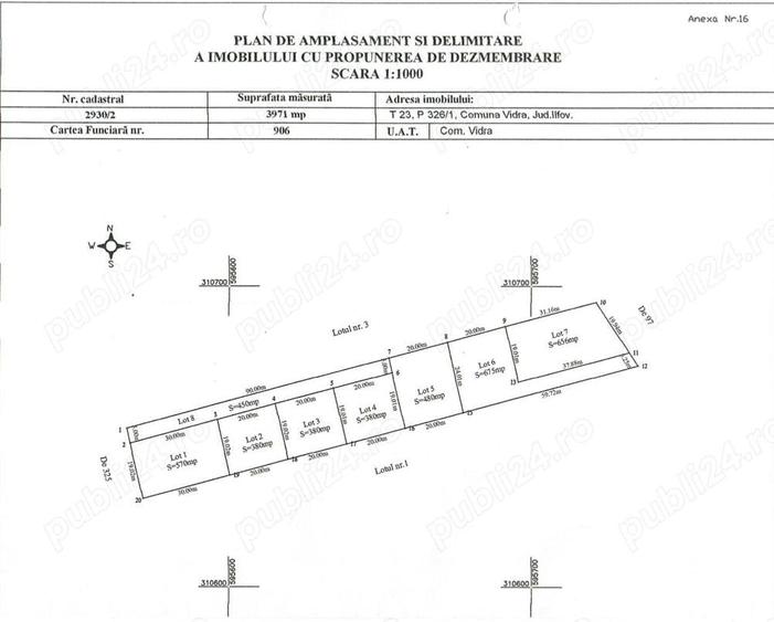 Teren Berceni- Vidra 4000 m2 -Berceni- acces direct la lac si soseaua principala - 1