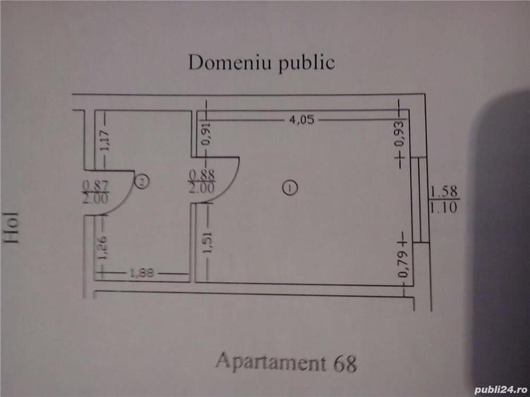 Garsonieră în 2 Moldoveni