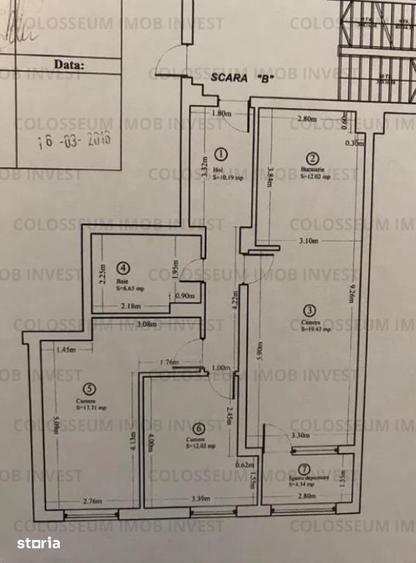 Apartament cu 3 camere decomandat în Tractorul