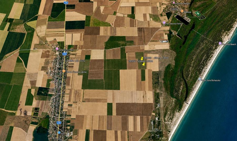 Teren agricol extravilan de 430 mp, în Corbu