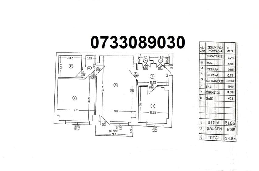 Apartament cu 2 camere semidecomandat în Drumul Taberei