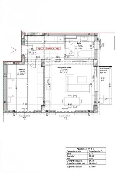 Apartament cu 3 camere decomandat în Soarelui