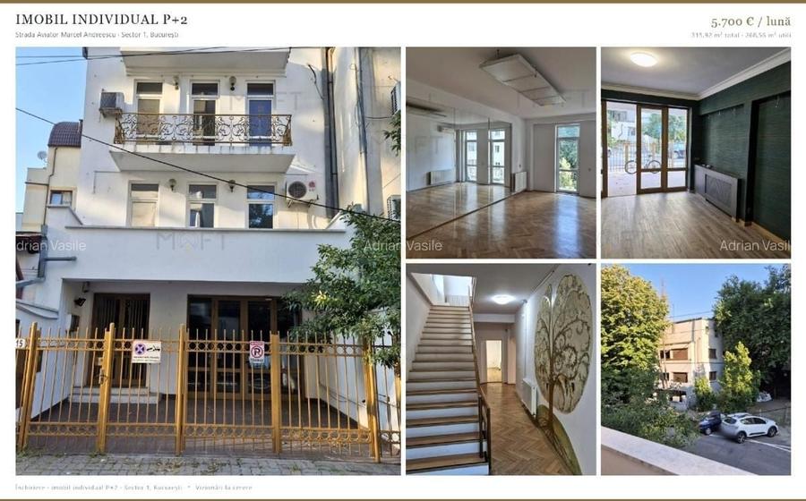 Casă individuală cu 9 camere cu Canalizare în Dorobanți