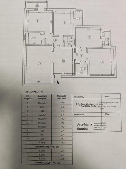 Apartament cu 4 camere decomandat în Dacia