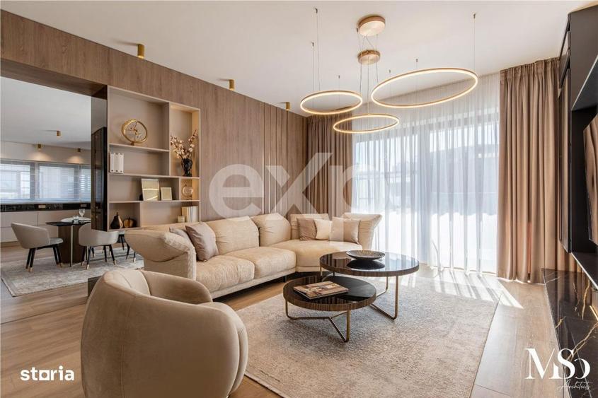 Apartament cu 5 camere, mobilat în Herăstrău