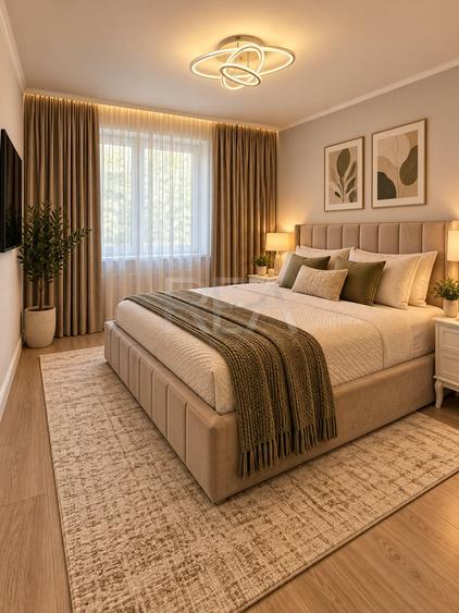 Apartament cu 4 camere semidecomandat, mobilat în Teiul Doamnei