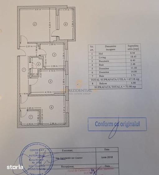 Apartament cu 3 camere decomandat, mobilat în Metalurgiei