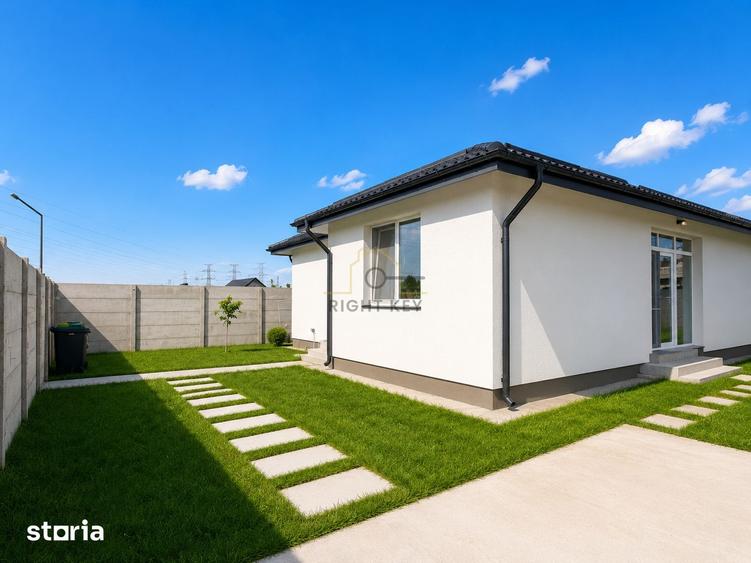 Mutare rapida!Casa parter,4 cam, placa de beton, 500mp teren!Comision0 - 5