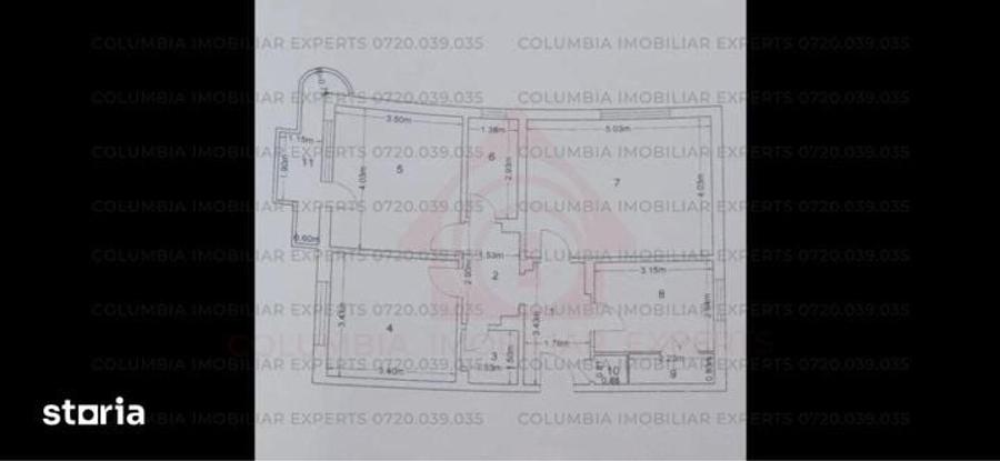 Apartament cu 3 camere decomandat în Berceni