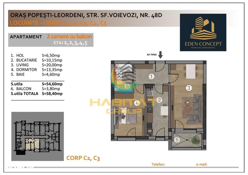 Garsoniera spatioasa - Rezidential NOU - 4