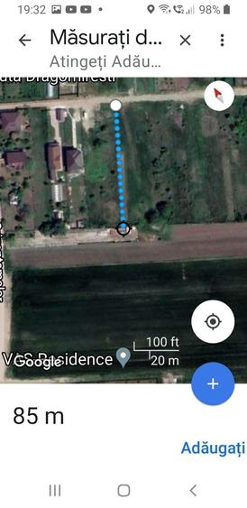 Teren de 1000 mp, în Dragomirești-Deal