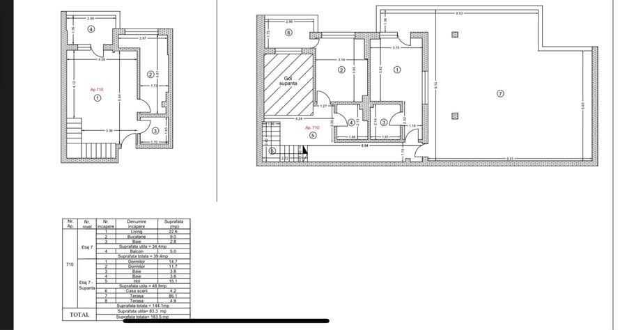 Apartament cu 3 camere decomandat în Berceni
