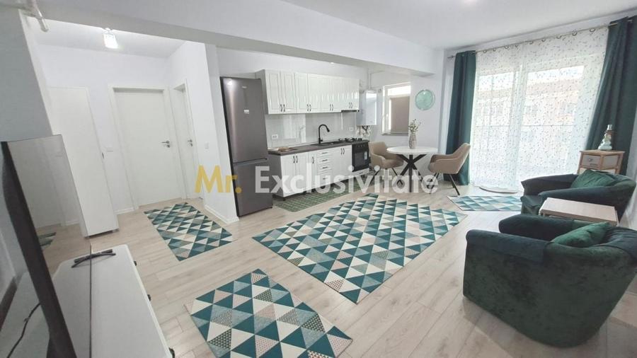Apartament cu 2 camere semidecomandat, mobilat în Exterior Sud