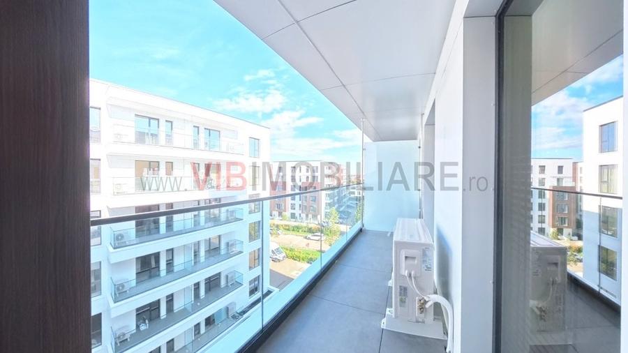 Apartament cu 2 camere semidecomandat, mobilat în Pipera