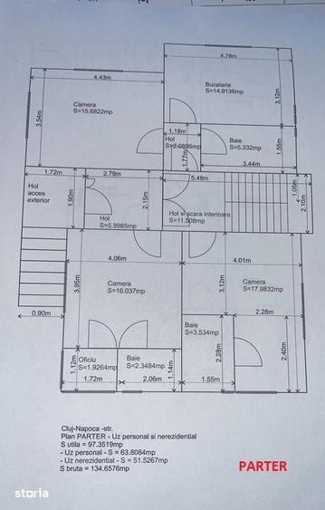 10 camere in vila , loc de parcare ,in zona strazii Observator - 16