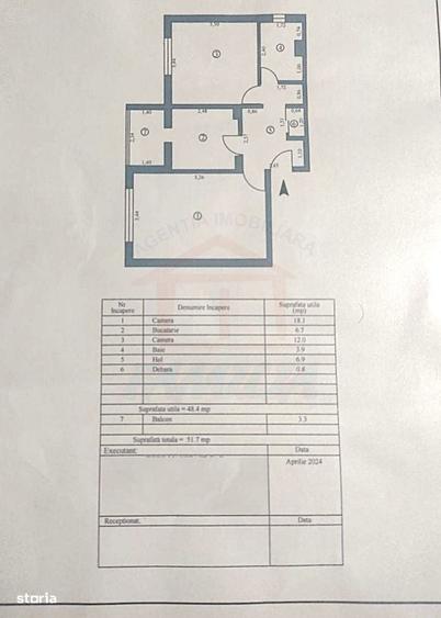 Apartament cu 2 camere decomandat în Micro 39