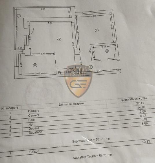 2 camere, Mamaia Nord JT Tower, et 2, 67mp, balcon 11mp, centrala gaz, A/C mobil - 17