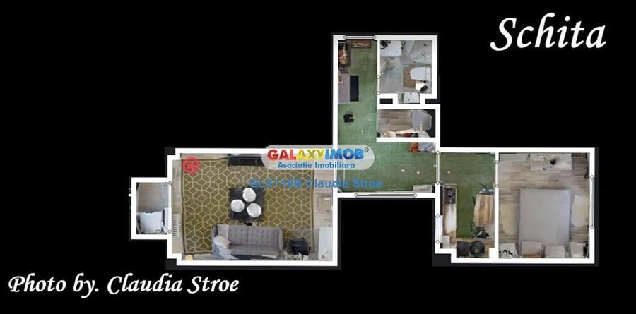 Apartament cu 2 camere decomandat, mobilat în Drumul Taberei