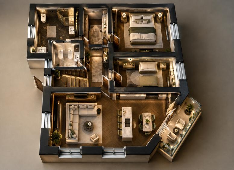Apartament cu 4 camere decomandat în Alba Iulia