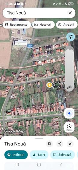 Teren de 2400 mp, în Tisa